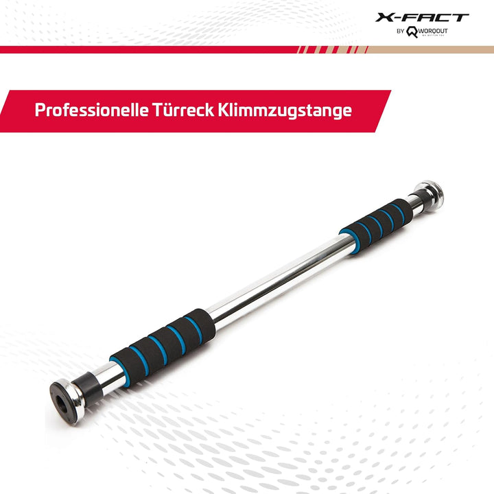 Türreck Klimmzugstange Pullup Bar – Verstellbare Stange für Türrahmen (63–100 cm), ohne Schrauben, b