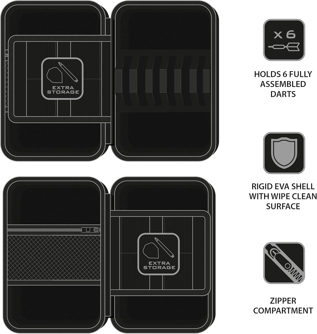 Harrows Darts Case Ryan Searle Player Pro 6 v2 | Darttasche Darts Halter I Darttasche für 6 Darts |