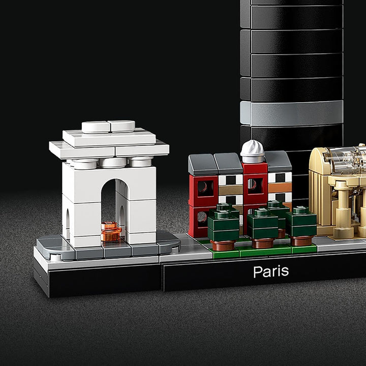 LEGO Architecture Paris, Modellbausatz mit Eiffelturm, Champs-Élysées und Louvre-Modell, Skyline-Kol