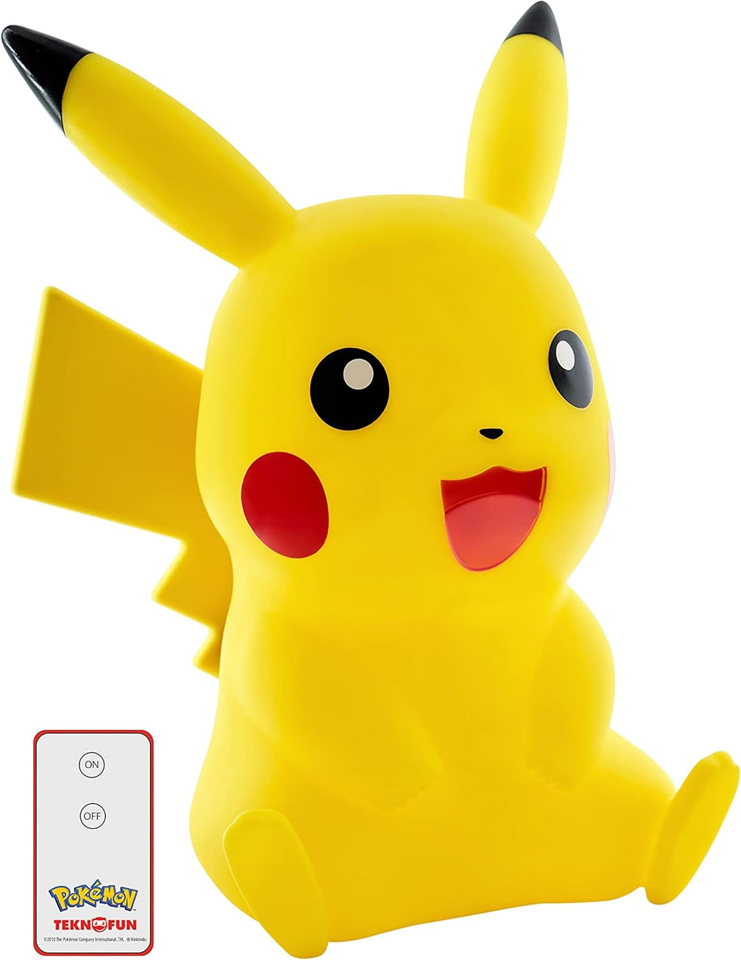 Teknofun - Pokemon Sitzender Pikachu Light Up - Beleuchtung (ca 40cm) - 811356, Yellow, Sitzend