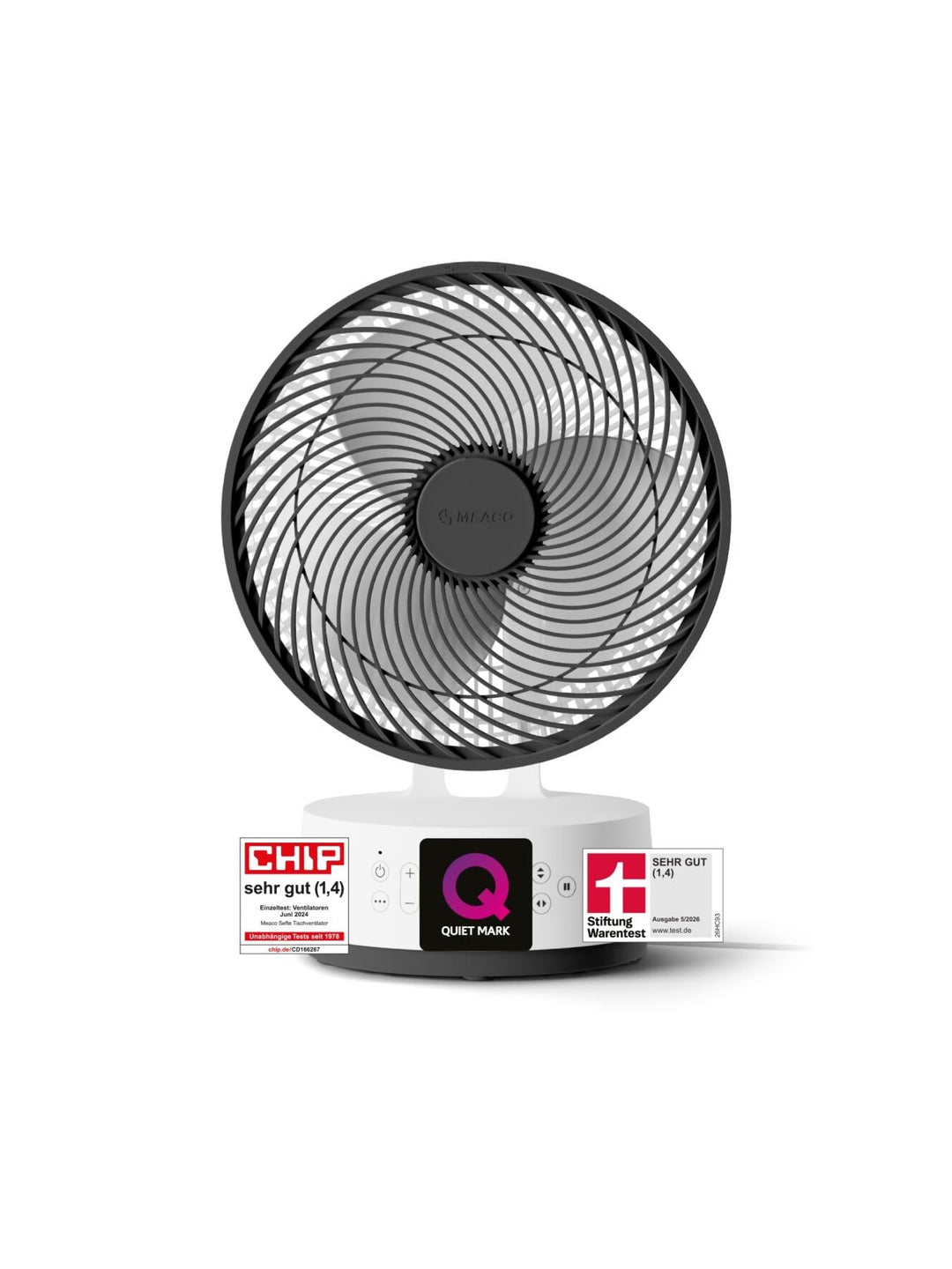 MEACO MeacoFan Sefte® Tischventilator - 10"" Luftumwälzer mit 12 Geschwindigkeiten - Horizontale und