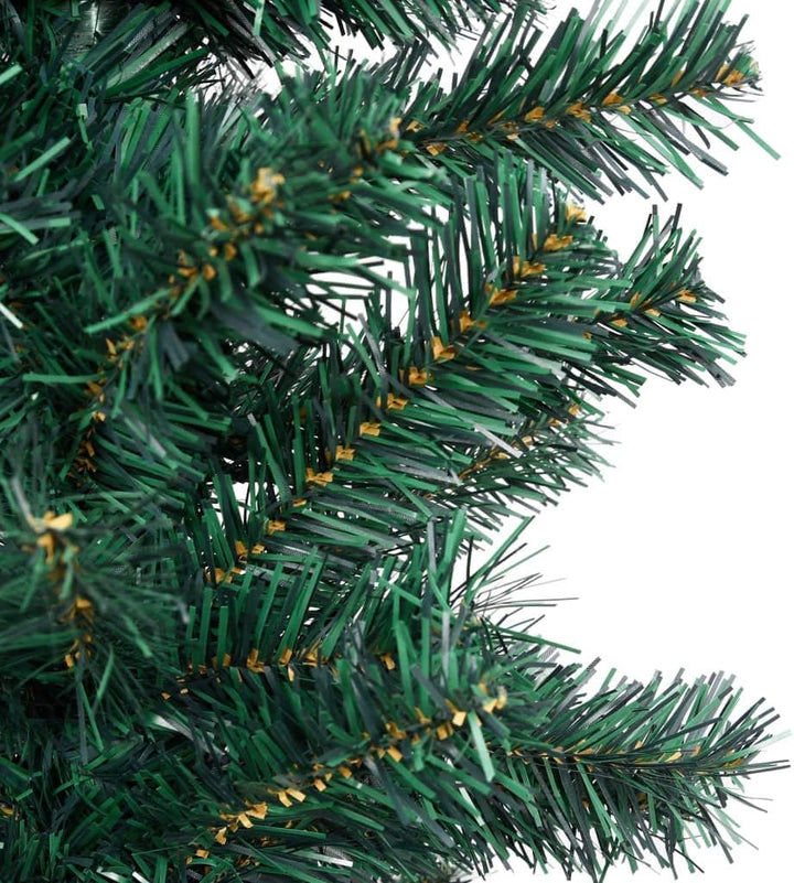 vidaXL Schlanker Künstlicher Weihnachtsbaum mit Ständer Christbaum Tannenbaum Dekobaum Kunstbaum Wei