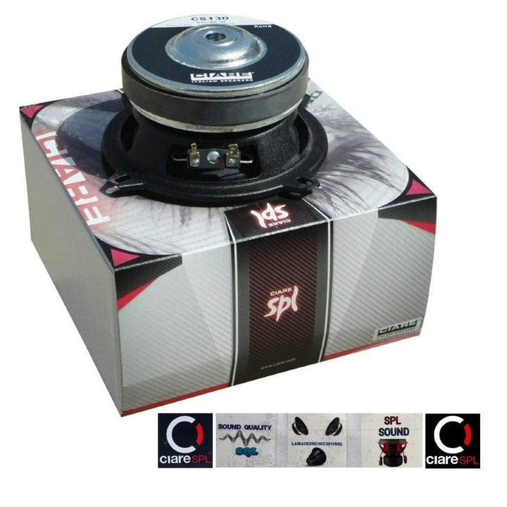 1 SUBWOOFER CIARE CS130 CS 130 mit 30+30 watt rms und 90+90 watt max 5" 13,00 cm 130 mm dvc doppelsp