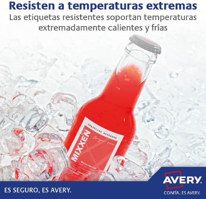 AVERY Zweckform Italien L6 Etiketten aus Polyester 99.1 x 67.7 weiss