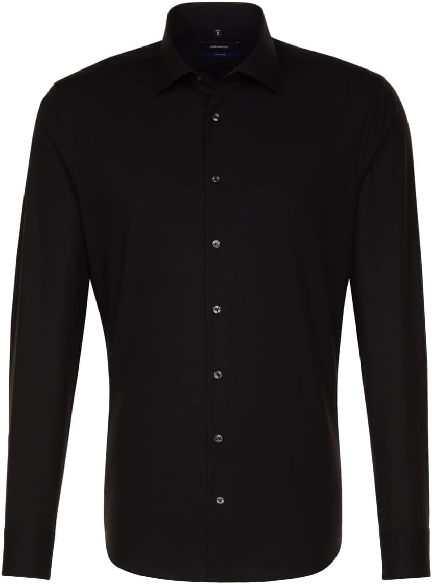 Seidensticker Herren Business-Hemd - Slim Fit - Bügelfrei - Kent-Kragen - Langarm - 100% Baumwolle 3