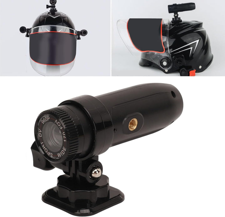 LKT Fahrrad Motorrad Helm Kamera 1080p Vorder- und Rückseite Fahrrad Sport Action Abenteuer Dual Das