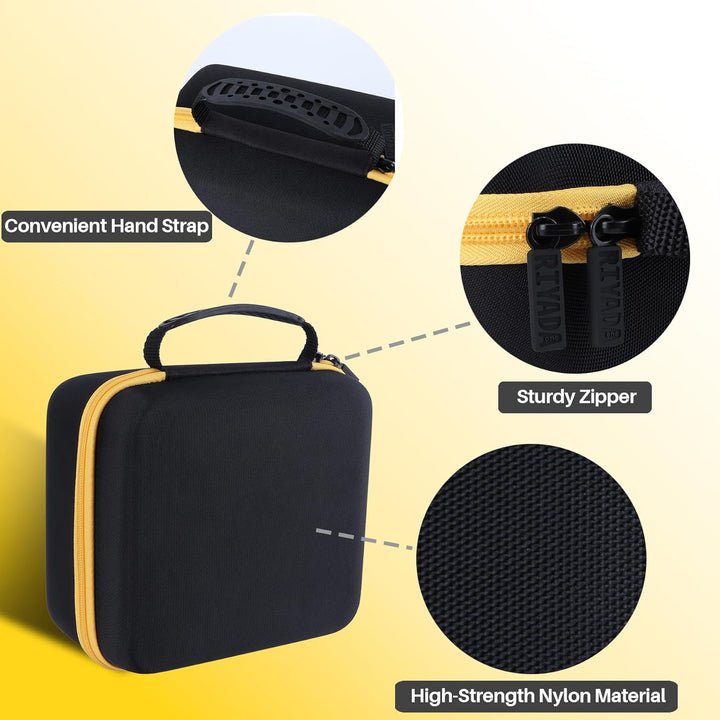 Hartschalen Schutzhüllen Tasche Geeignet für Kodak Dock Plus 4PASS Fotodrucker (Schwarz + Gelb), Sch