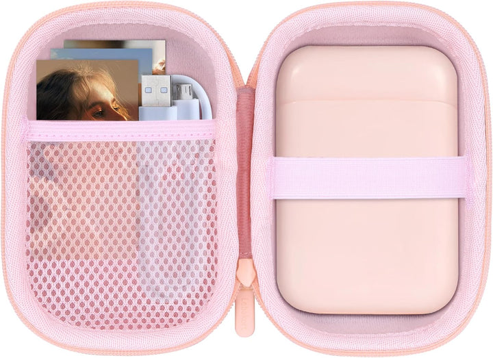 Lebakort Hart Tasche Hülle Etui für Liene 2 x 3 Tragbarer Smartphone Fotodrucker (Rosa), Rosa