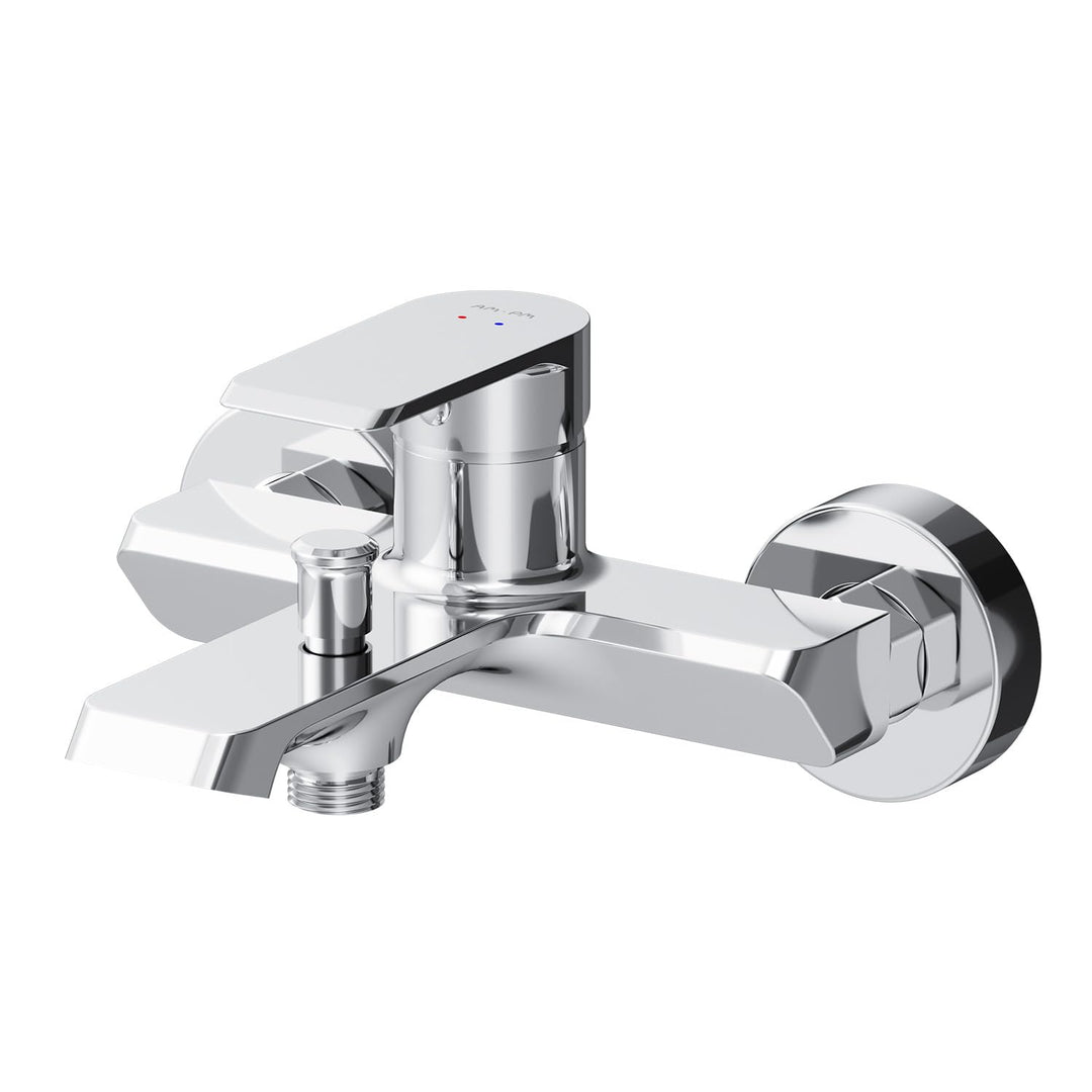 Badewannenarmatur mit Auslauf, Mischbatterie Badewanne, Brausebatterie Wanne, Einhand-Wannenbatterie