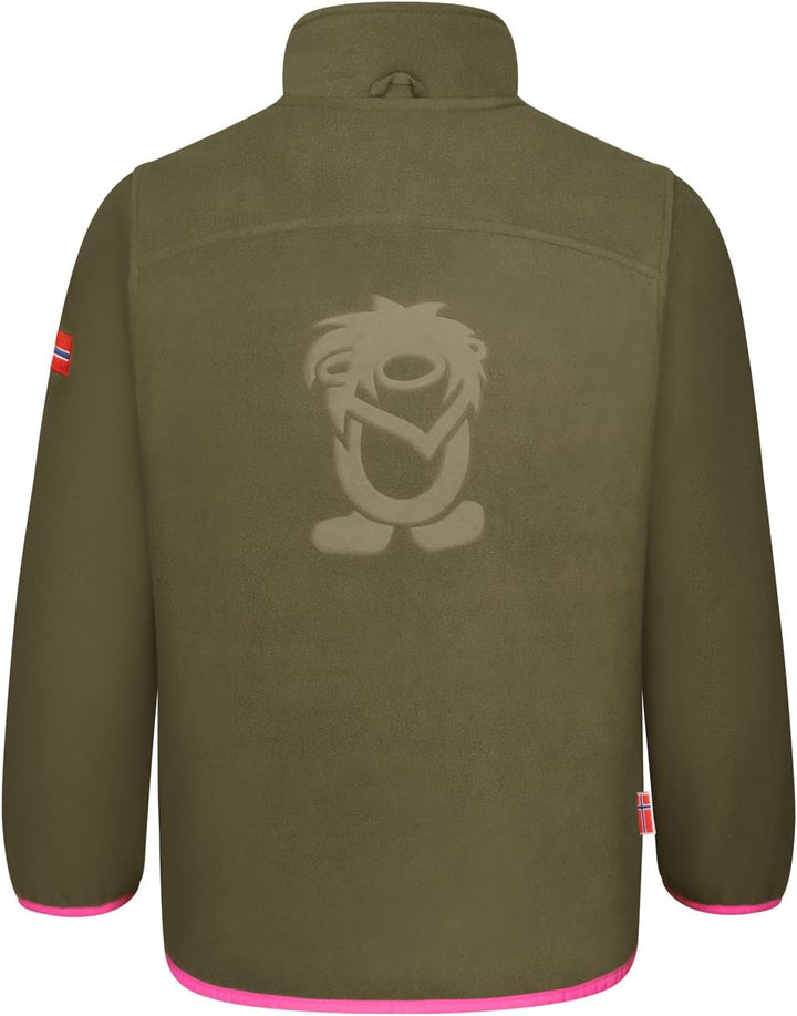 Trollkids Mädchen Bryggen wasserdichte Winddichte 3in1 Jacke 98 Marine/Dunkle Olive/Hellmagenta, 98