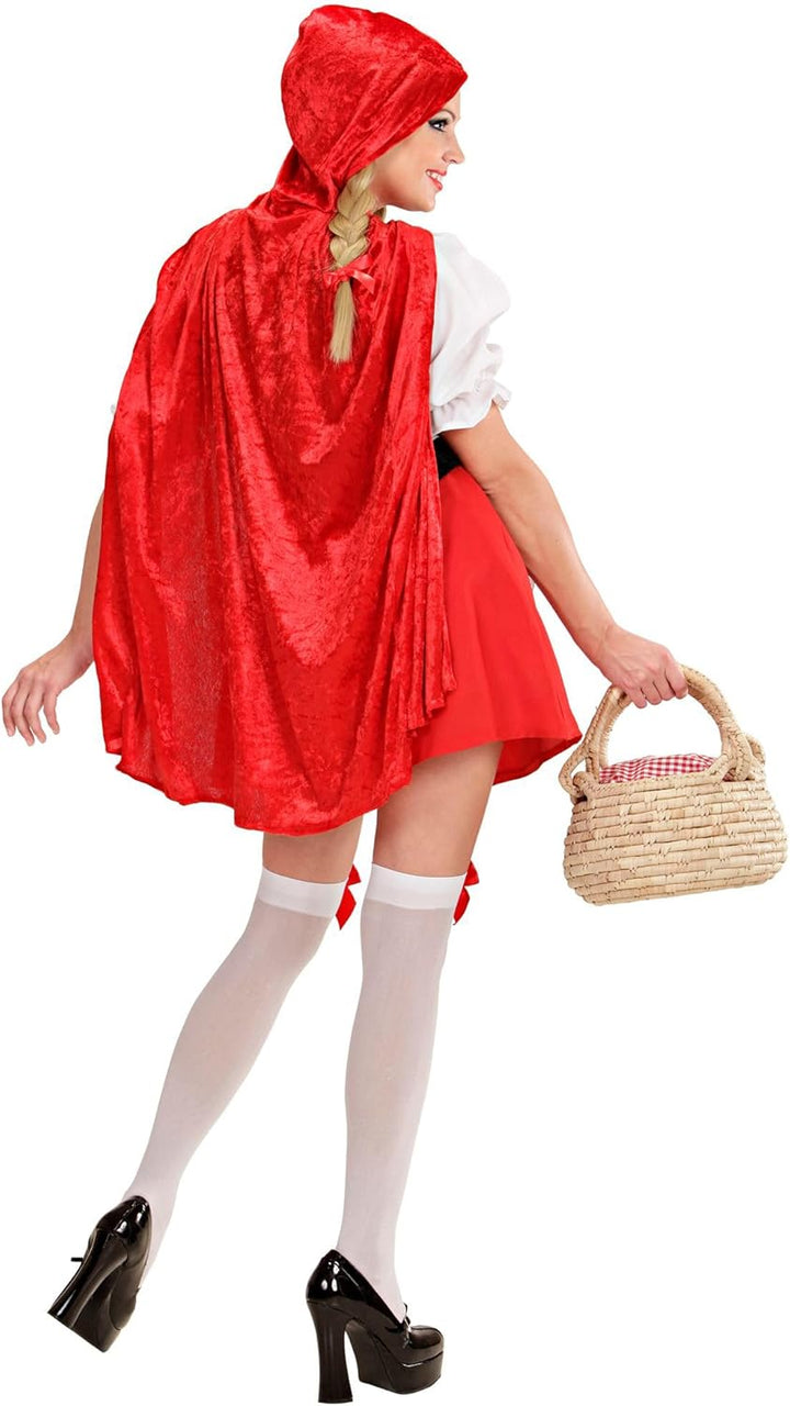 WIDMANN 57482 COSTUME CAPPUCCETTO ROSSO M VELLUTO #5748 Mehrfarbig M, Mehrfarbig M