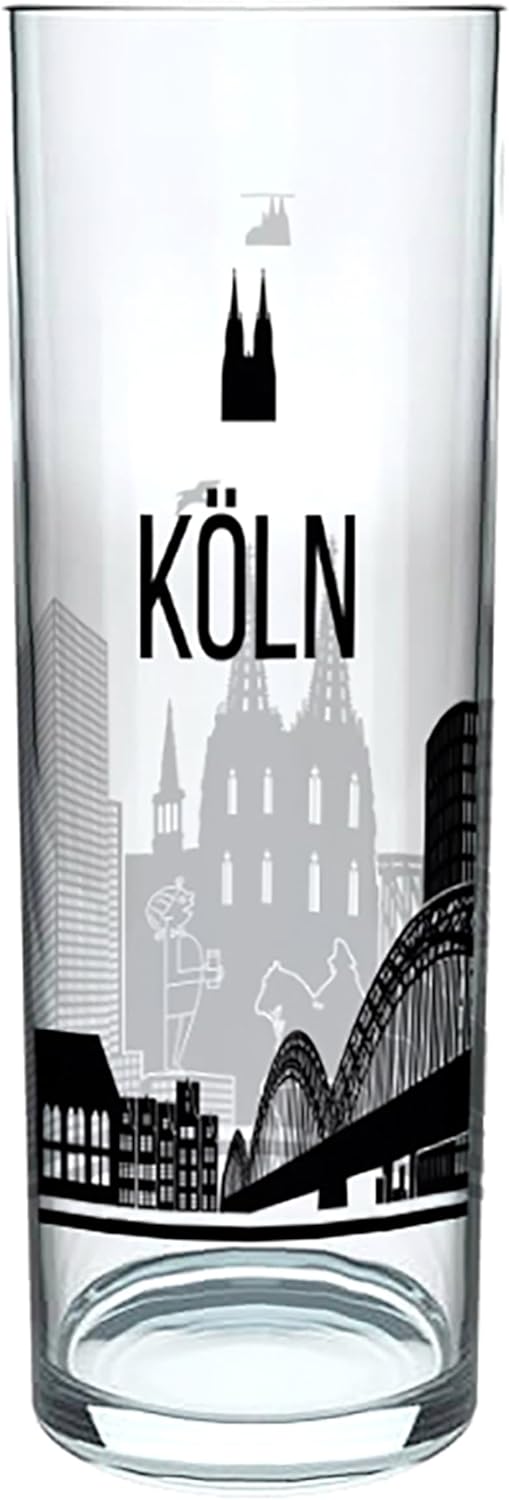 3forCologne Kölschglas | 6er Pack je 0,2ml | Kölsches Grundgesetz & Kölner Dom |Biergläser, Kölner-S