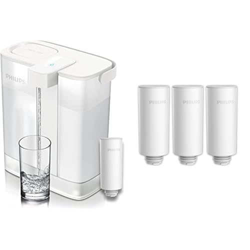 Philips Filterkaraffe Instant Water + 1 Filter im Lieferumfang enthalten, 3 l, wiederaufladbar über