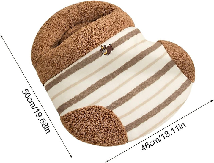 Katze Schlafsack - selbstwärme Plüschkätzchenbeutel | Katze Hideaway Sleeping Backdle Bags | Wrap co