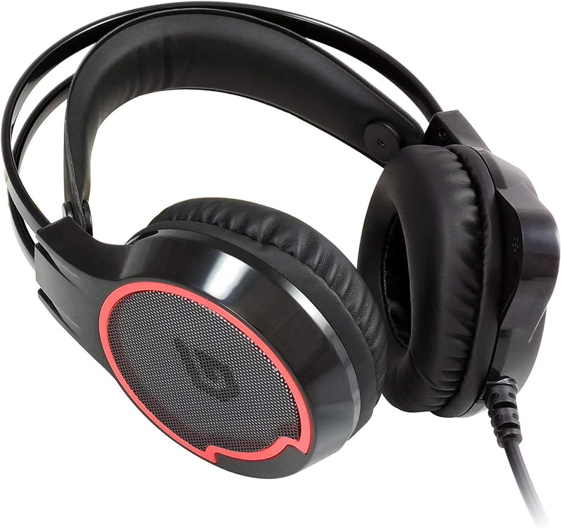 Conceptronic ATHAN01B, PC-Headsets - Schwarz/Rot