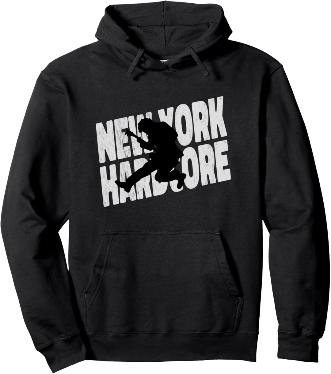 Distressed NYHC New York Hardcore Punk Pullover Hoodie