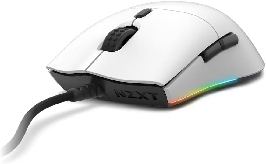 NZXT Lift - MS-1WRAX-WM - PC-Gaming-Maus - Leichte, beidhändige Maus - High-End PixArt 3389 Optische