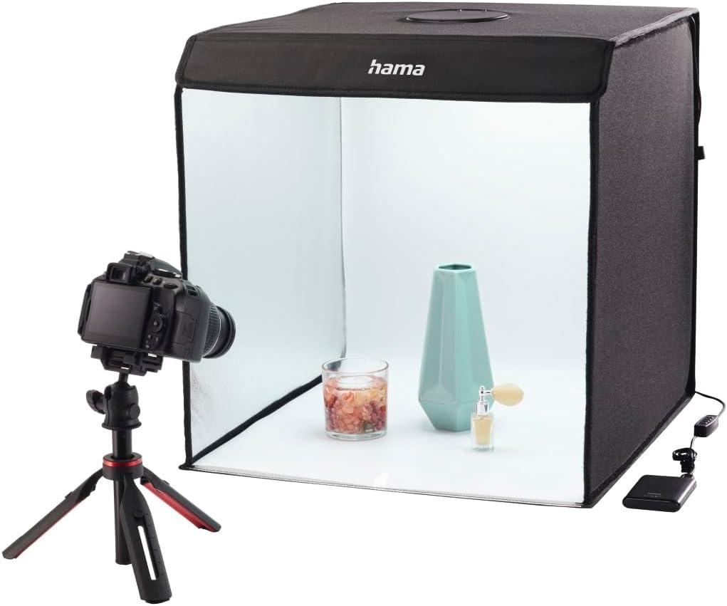 Hama Fotobox, 50x50 cm (Fotostudio, Mini Fotostudio, Lichtbox, Light Box, Light Box mini, White Box,