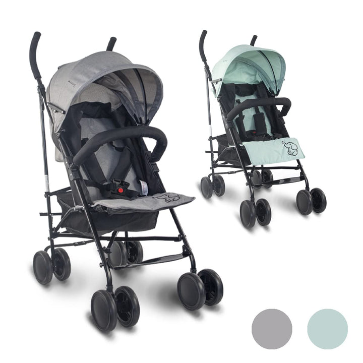 Mobiclinic®, Kinderwagen, Buggy, Elefant, Verstellbare Rückenlehne, Doppeltes Sicherheitssystem, Abn