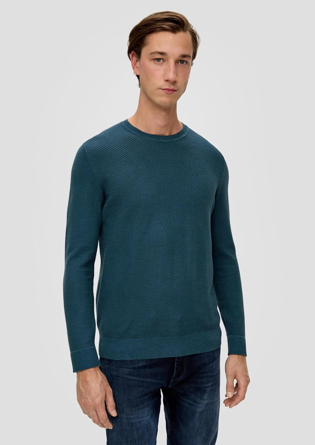 s.Oliver Herren Pullover, Blue Green