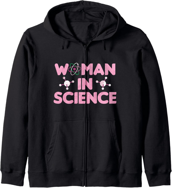 Woman In Science Scientist Chemistry Biology Mathematik Kapuzenjacke