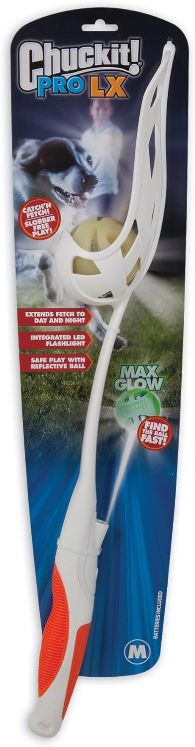 Chuckit CU33062 Ballwerfer PRO LX, Startgerät geliefert mit 1 Fetch Ball für Hunde