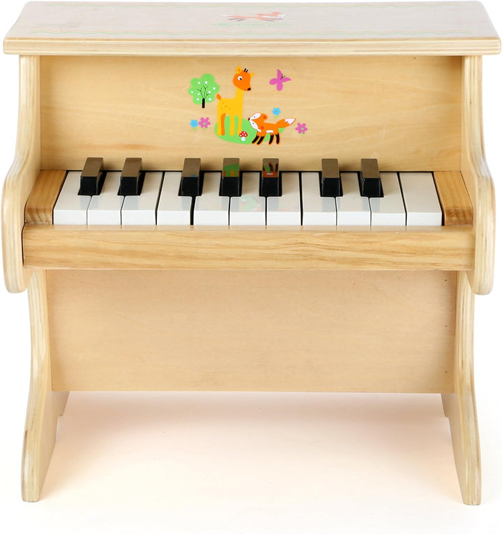 Small Foot Klavier Kleiner Fuchs aus Holz, Kinderinstrument mit Einer Tonleiter für erste Musikerfah
