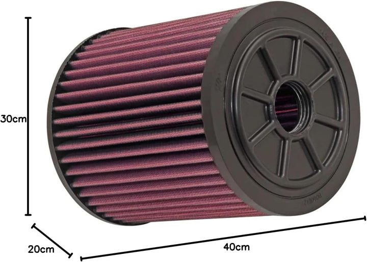 K&N E-0664 Waschbarer und wiederverwendbarer KFZ Tauschluftfilter
