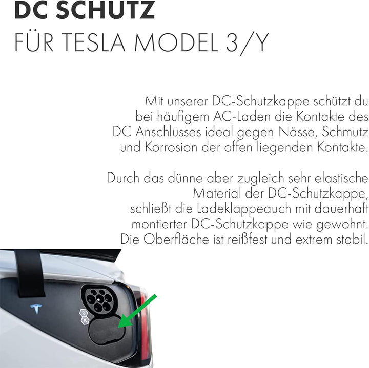 Schutzkappe DC-Anschluss Tesla Model S / 3 / X/Y * – elastische Abdeckung aus robustem Gummi, zum Sc