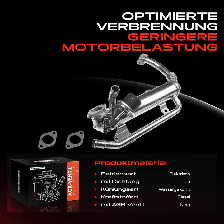 Frankberg AGR-Ventil für Caddy III 2CA 2CB EOS 1F7 Golf 521 1K 5K J-e-t-t-a 1K2 P-a-s-s-a-t 3C 3B 3C