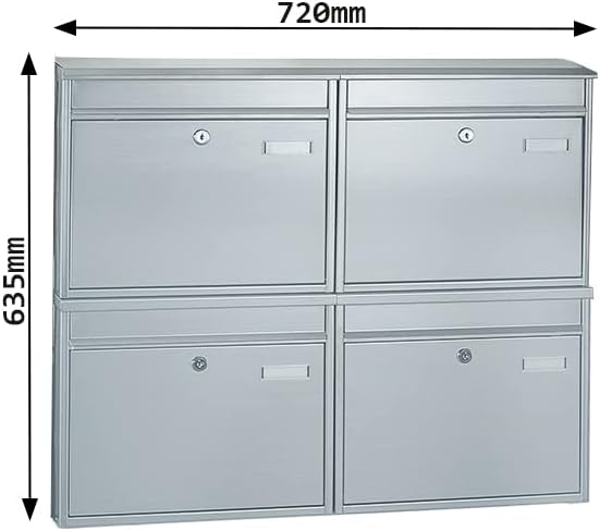 Profirst Mail PM 374 Briefkastenanlage Edelstahl
