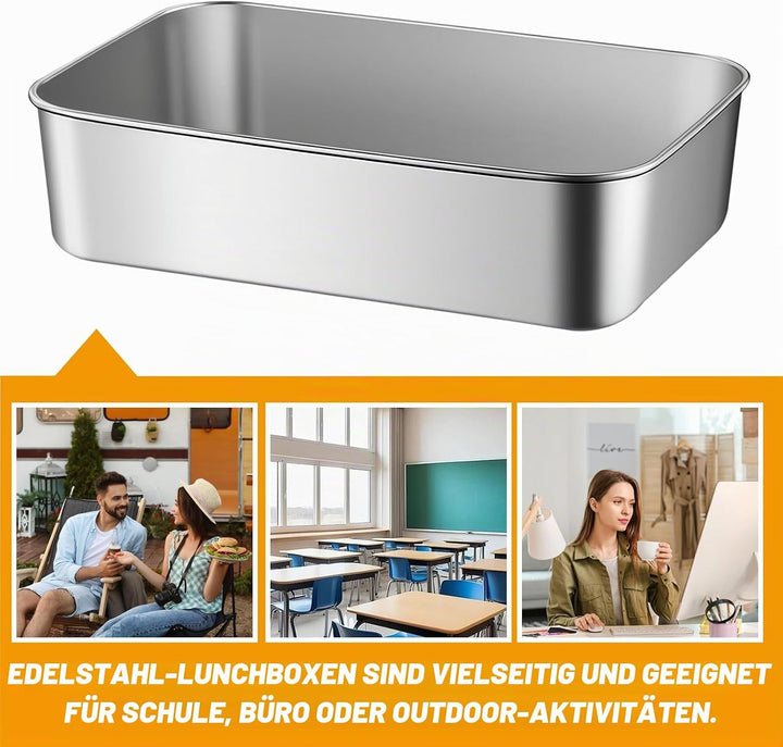 5 Stück Brotbackform: Edelstahl Kastenform Brotform Rechteckige Backform, Toastbrot Backform Kastenb