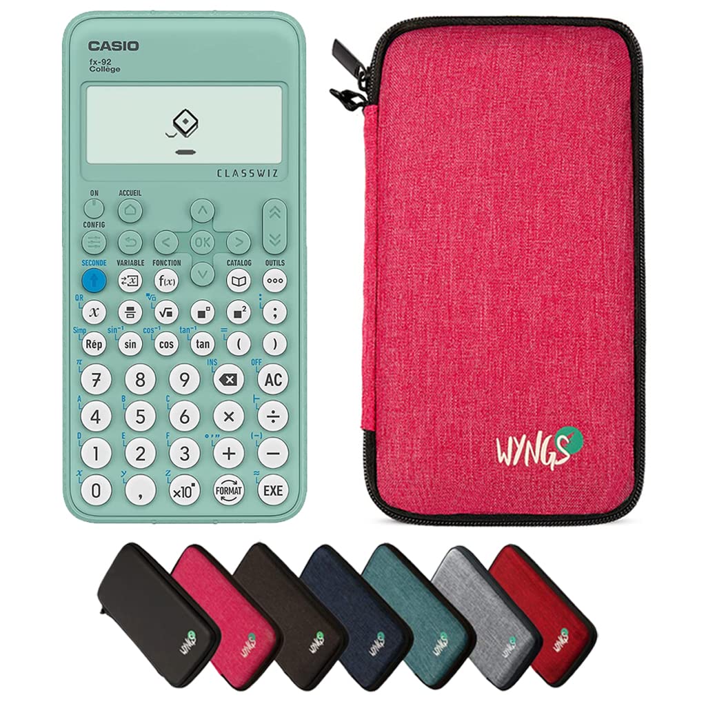 CALCUSO Sparpaket: Casio FX-92 College ClassWiz technisch-wissenschaftlicher Schulrechner + WYNGS Sc