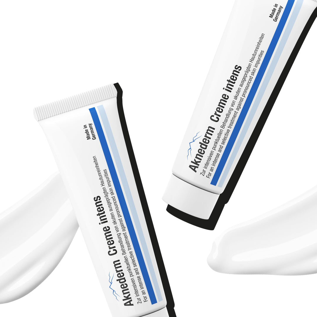 Aknederm Creme intens 2 x 30g für alle Hauttypen - entzündungshemmende Anti Pickel Creme mit Zink -
