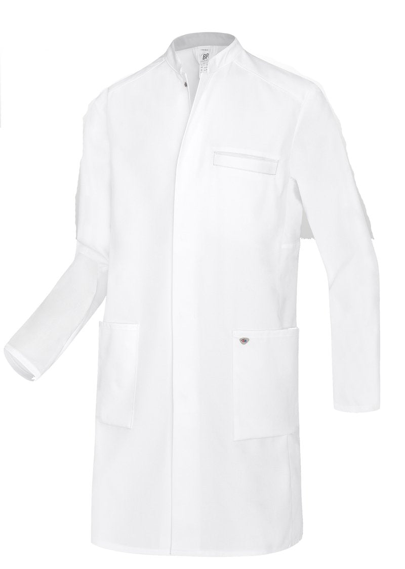 BP Med Coats 1747-684-21 Arztkittel für Herren - Langärmelig - 48% Baumwolle, 48% Polyester, 4% Elas