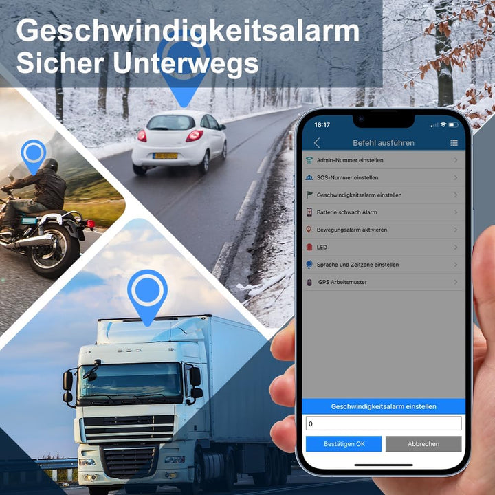 TKMARS TK905 Auto GPS-Tracker, 5000mAh Akku, magnetisches Ortungsgerät, funktioniert über SMS/APP/We