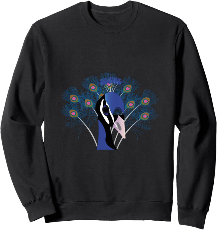 Schöner Pfauenkopf Sweatshirt
