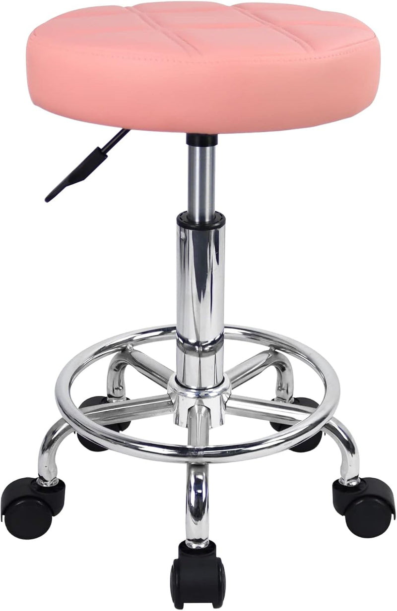 KKTONER Rollhocker mit Pedal (Rosa), Rosa