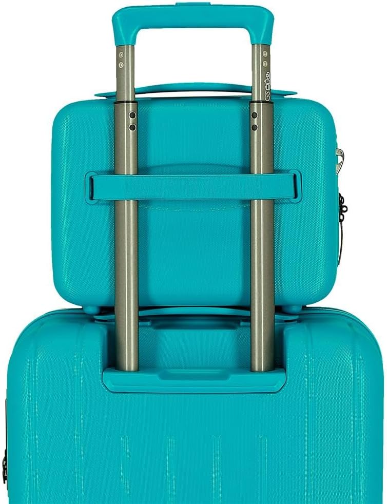 MOVOM Wood Trousse de Toilette cabine, bagage, intérieur à Deux compartiments, en ABS résistant et l