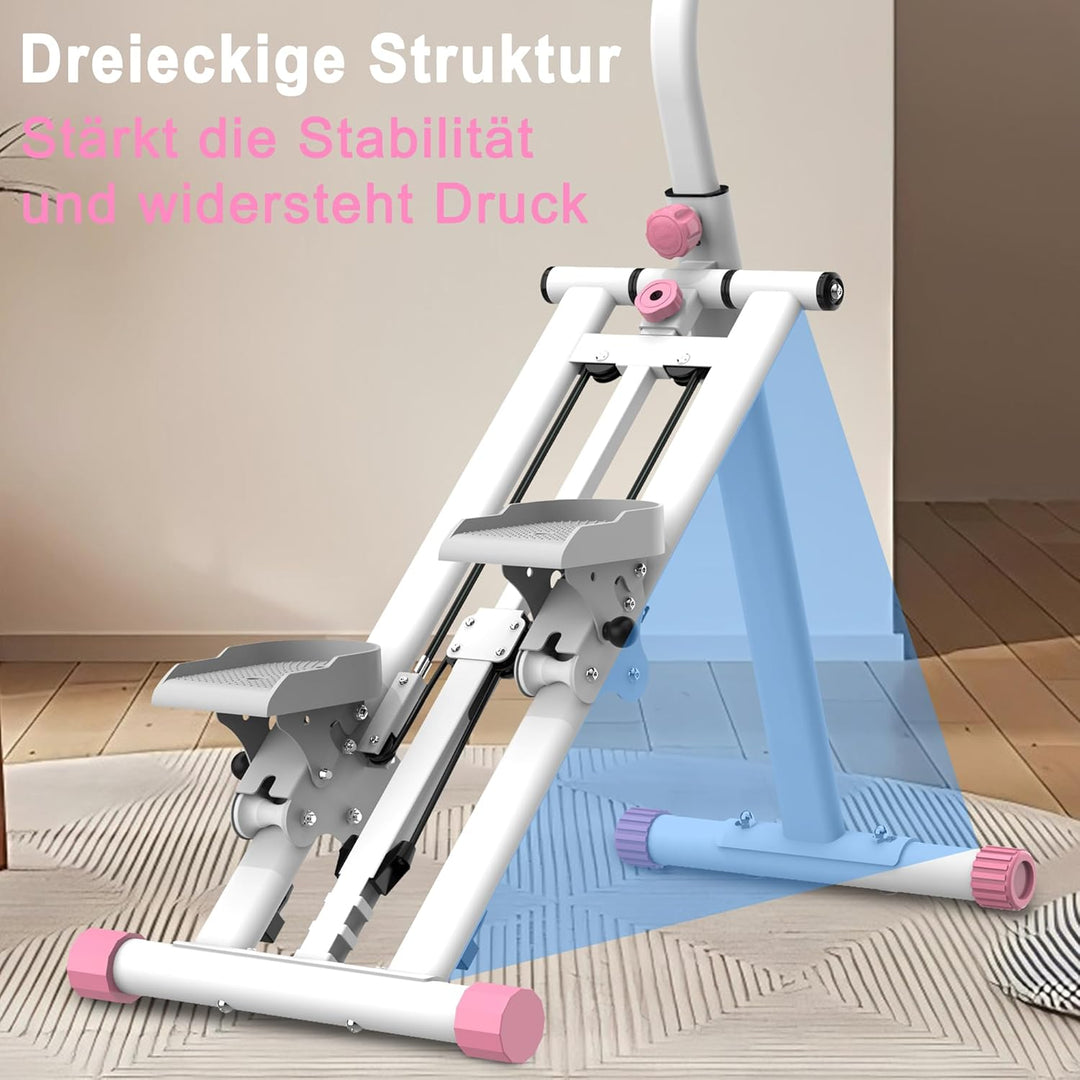 Stair Stepper Pro 2025, Treppenmeister für Zuhause mit 3 Stufen Widerstand, Foldbares Vertical Climb