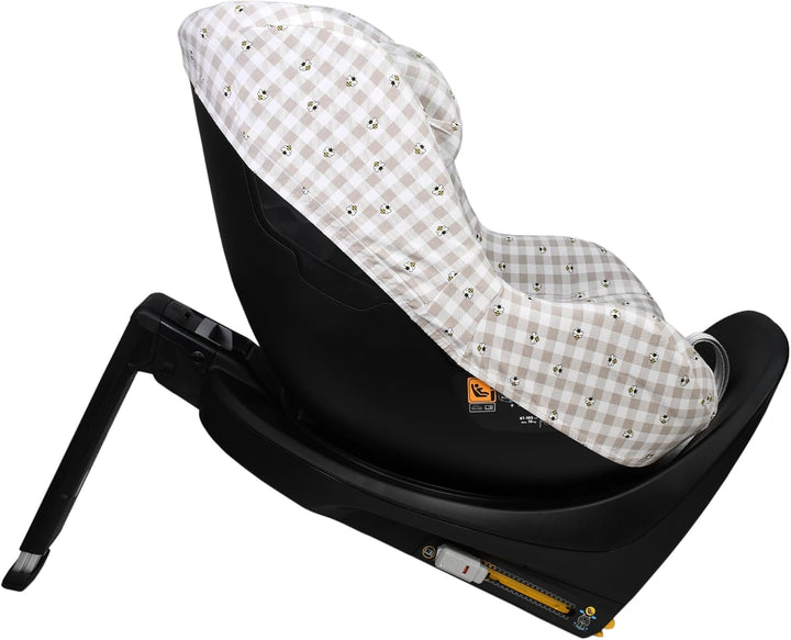 JYOKO KIDS Bezug für Autositz kompatibel mit Maxi Cosi (Picnic Vichy, Maxi Cosi Mica Eco I-Size)