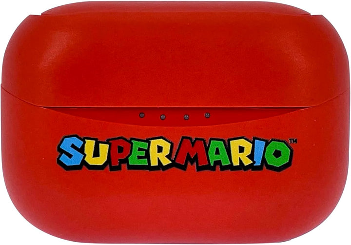 OTL Technologies Super Mario Kopfhörer, kabellos, Bluetooth V5.3, mit Ladebox, Rot Super Mario TWS E