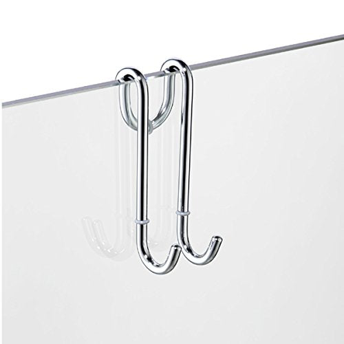 AVENARIUS Halter für Duschabtrennung, mit 2 Haken, bis 10 mm, Serie Universal, HSN 9004590010