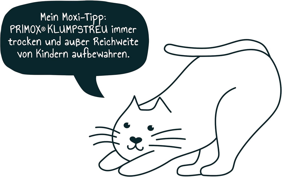 PRIMOX Klumpendes Katzenstreu 20 kg | Frischer Babypuderduft | 300% Saugfähigkeit | Schonend & Siche