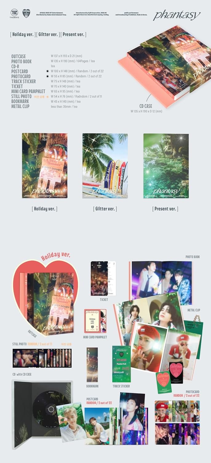 THE BOYZ - PHANTASY Part.1 Christmas In August (Vol.2) Album (Present ver.)