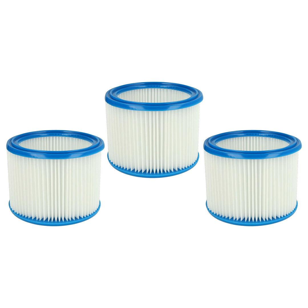 vhbw Filterset 3x Faltenfilter kompatibel mit Herkules 50