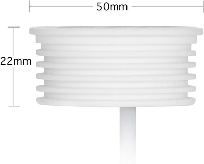 HCFEI 5x LED Modul FLAT Dimmbar 5W 230V 120° für GU10 Einbaustrahler, Warmweiss 3000K, Keramik Gehäu