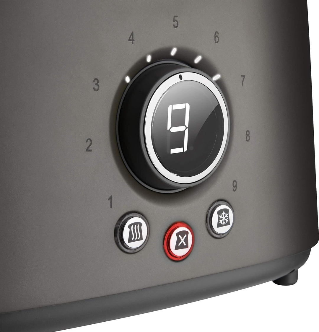 Sencor STS6058BK STS 605 Toaster, Edelstahl, Schwarz