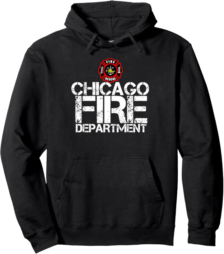 Chicago Fire Department T-Shirt Firehouse Tee Shirt Pullover Hoodie
