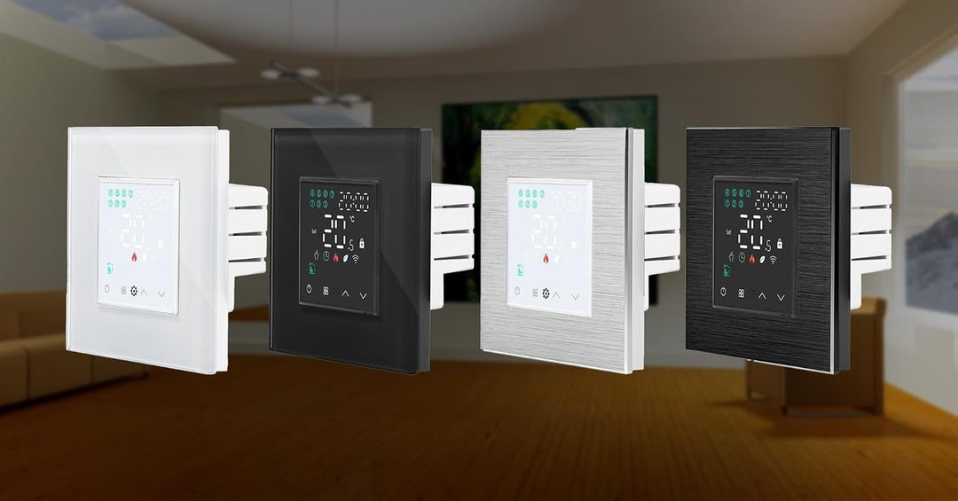 Luxus-Time Raumthermostat WiFi Heizungsthermostat Rahmen EXT. Sensor Thermostat Fussbodenheizung pro